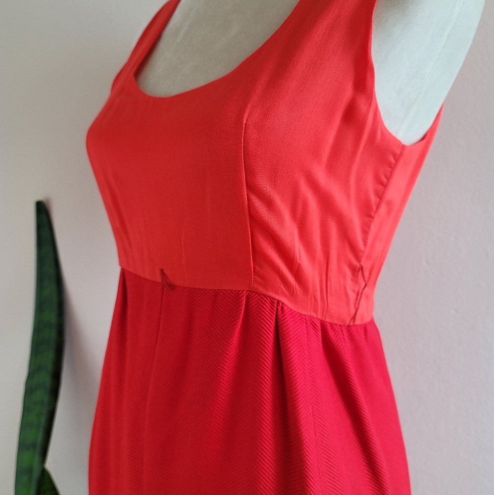 VTG 60s Mod Tangerine Disco Ball Dress - Picture 11 of 16